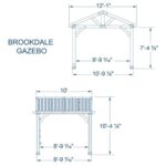 Backyard Discovery Brookdale 12ft x 10ft Cedar Wooden Gazebo - Image 3