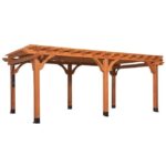 Backyard Discovery Beaumont 20ft x 12ft Cedar Pergola Premium Wood Design