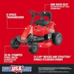 Craftsman 30-Inch 10.5 HP 344cc 6-Speed Riding Lawn Mower - Image 2