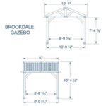 Backyard Discovery Brookdale 12 x 10 ft Cedar Gazebo - Image 3
