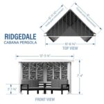 Backyard Discovery Ridgedale Cedar Pergola with Built-In Conversation Seating - Image 2