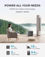 BLUETTI AC200MAX 2200W 2048Wh Portable Power Station with 350W Solar Panel - Image 2