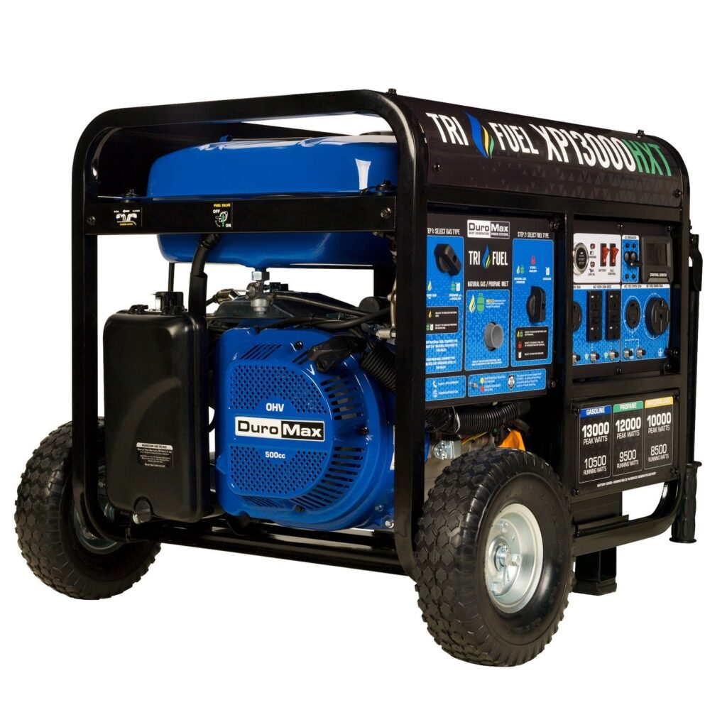 DuroMax XP13000HXT Tri-Fuel Portable Generator